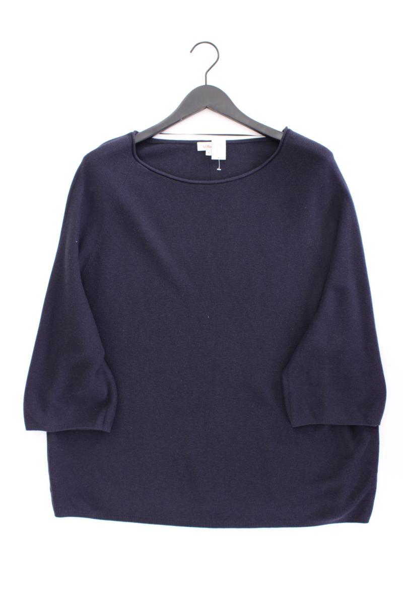 s.Oliver Feinstrickpullover Gr. 46 blau aus Viskose