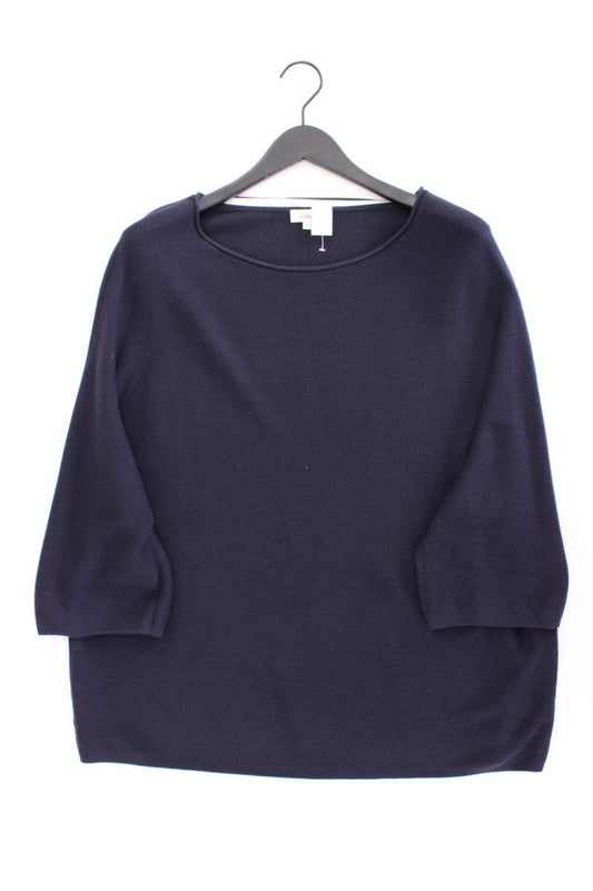 s.Oliver Feinstrickpullover Gr. 46 blau aus Viskose