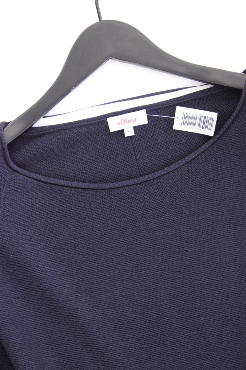 s.Oliver Feinstrickpullover Gr. 46 blau aus Viskose