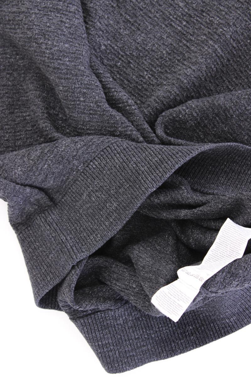 s.Oliver Feinstrickpullover für Herren Gr. XL grau aus Baumwolle