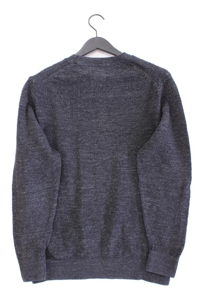 s.Oliver Feinstrickpullover für Herren Gr. XL grau aus Baumwolle