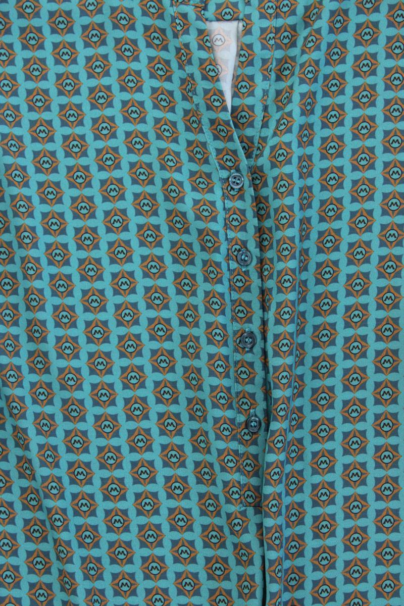 Mona Langarmbluse Gr. 52 neuwertig blau aus Polyester