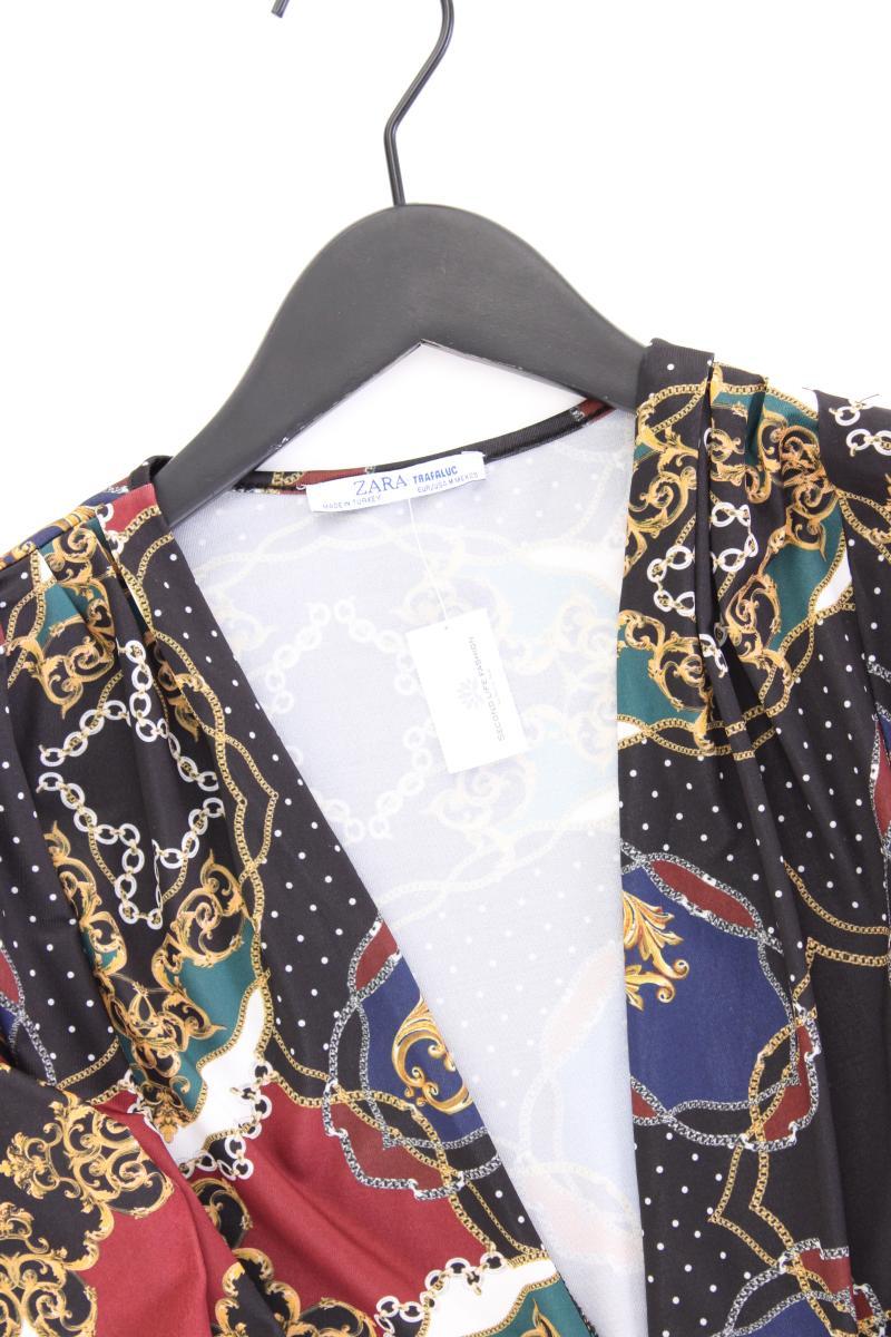 Zara Printshirt Gr. M Langarm mehrfarbig aus Polyester