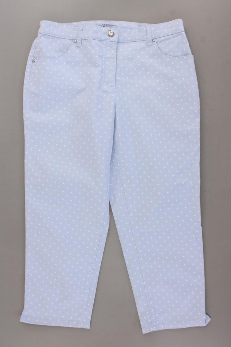Himmelblau 7/8 Hose Gr. 40 gepunktet neuwertig aus Baumwolle