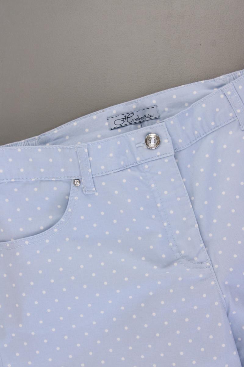 Himmelblau 7/8 Hose Gr. 40 gepunktet neuwertig aus Baumwolle