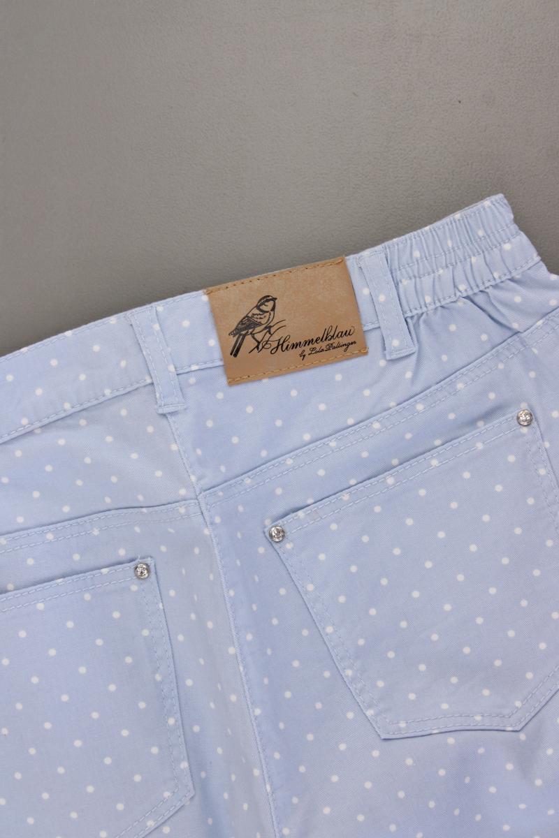 Himmelblau 7/8 Hose Gr. 40 gepunktet neuwertig aus Baumwolle