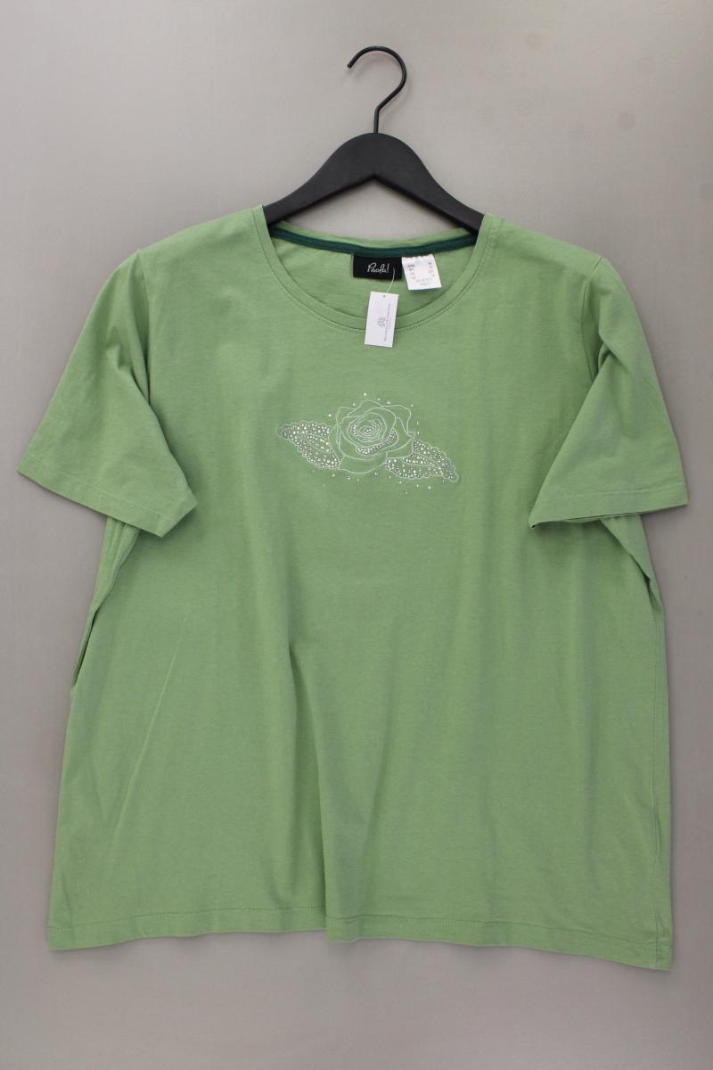 Paola T-Shirt Gr. 48 Kurzarm grün aus Baumwolle