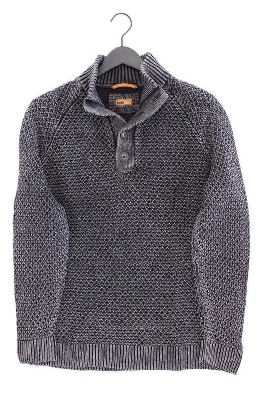 Emilio Adani Grobstrickpullover für Herren Gr. 54 grau aus Baumwolle