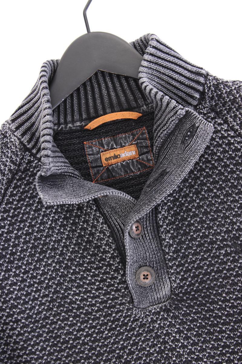 Emilio Adani Grobstrickpullover für Herren Gr. 54 grau aus Baumwolle