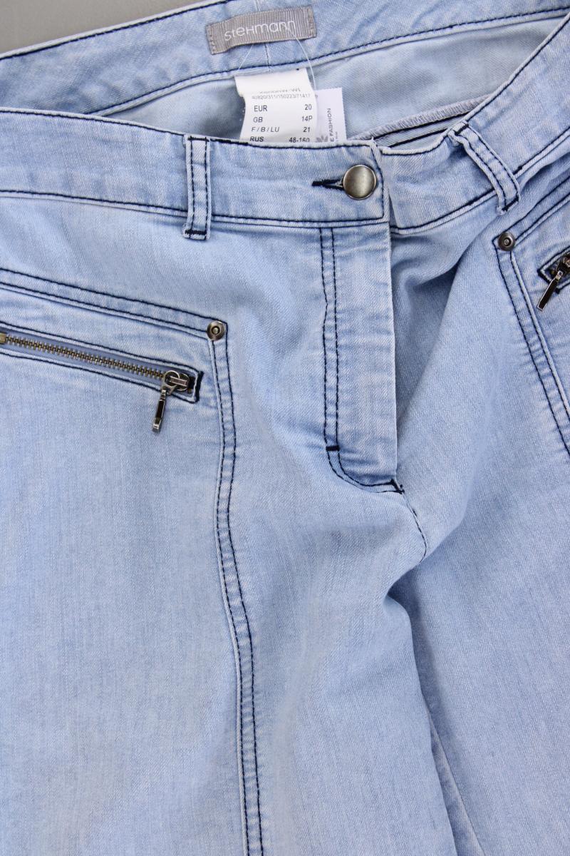 Stehmann Straight Jeans Gr. Kurzgröße 20 blau aus Baumwolle
