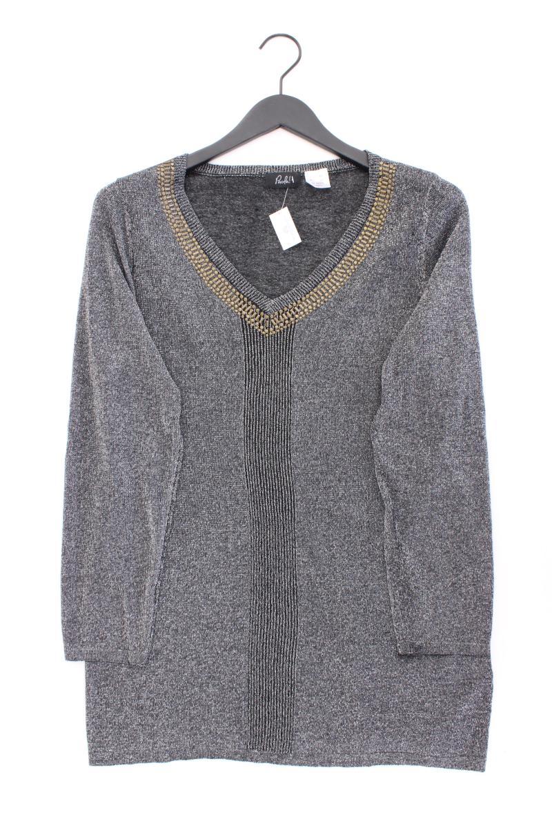 Paola Feinstrickpullover Gr. 44 silber aus Viskose
