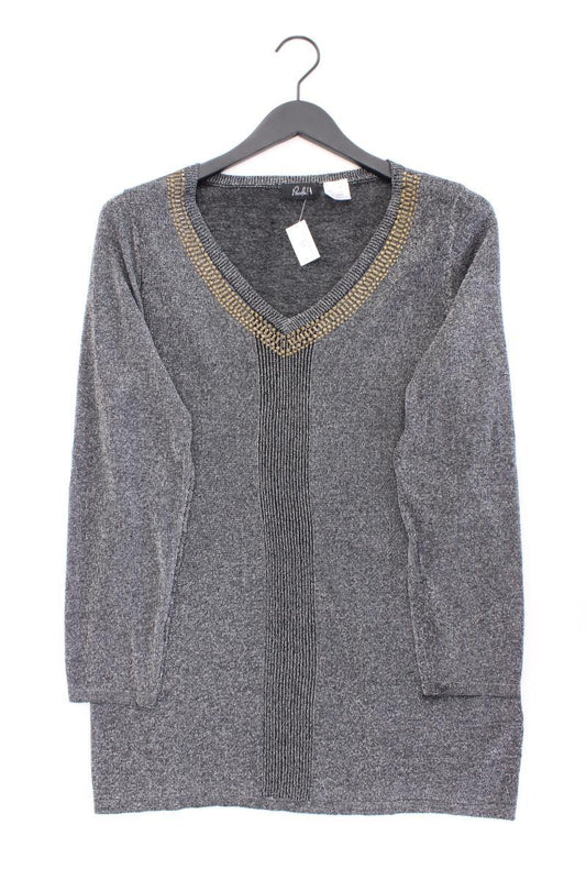Paola Feinstrickpullover Gr. 44 silber aus Viskose