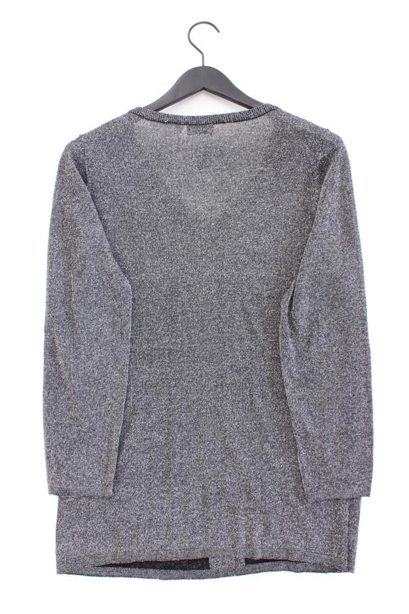 Paola Feinstrickpullover Gr. 44 silber aus Viskose