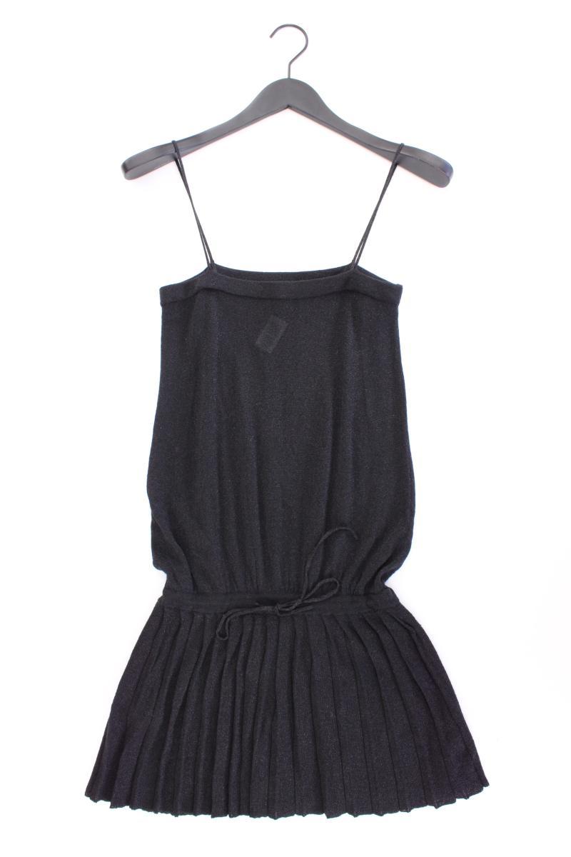 Mango Y2K Trägerkleid mit Glitzer Gr. S schwarz aus Viskose
