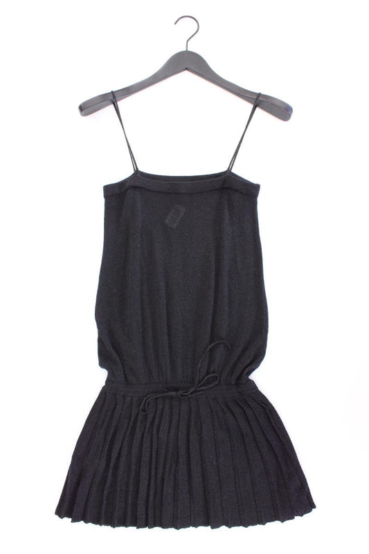 Mango Y2K Trägerkleid mit Glitzer Gr. S schwarz aus Viskose