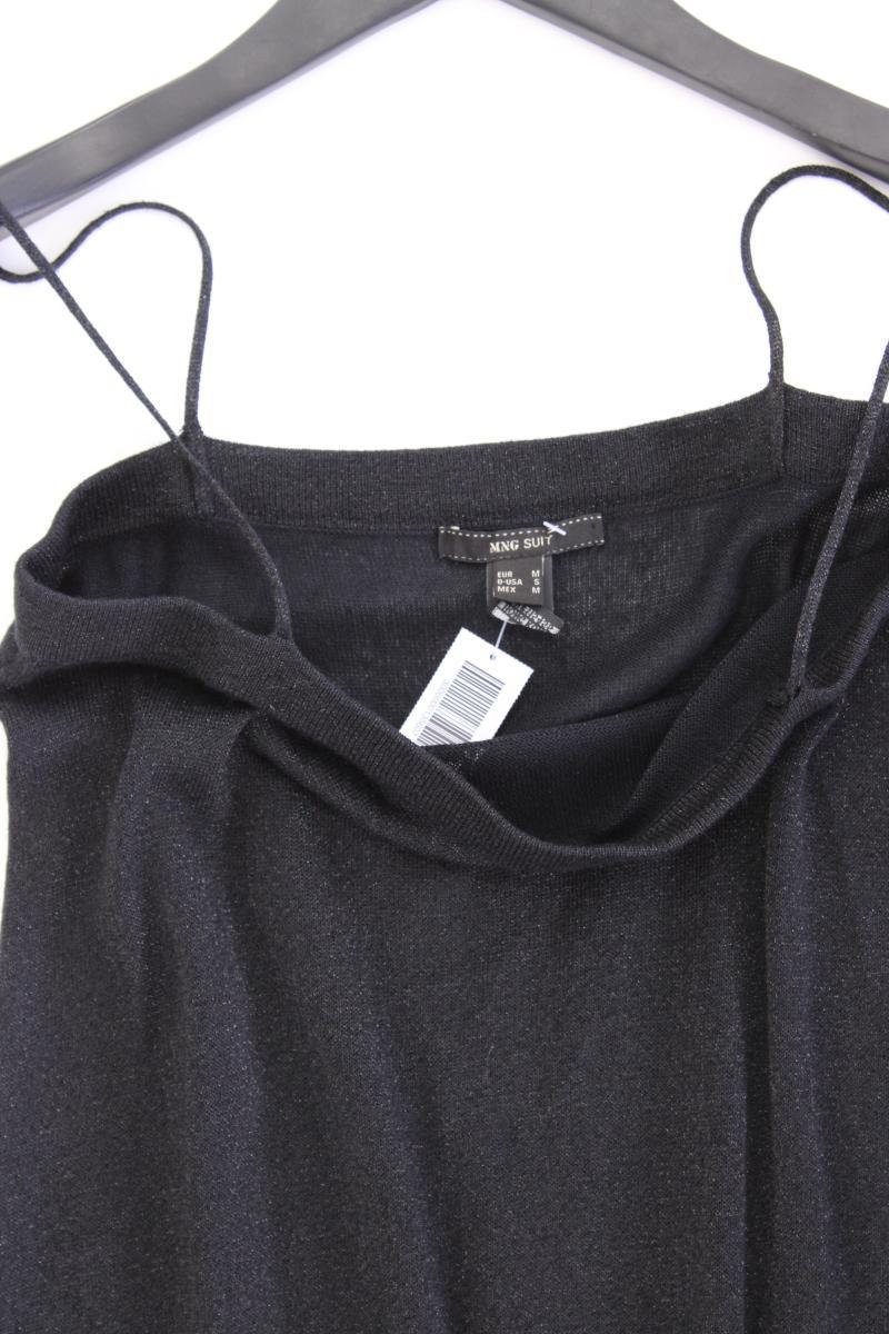 Mango Y2K Trägerkleid mit Glitzer Gr. S schwarz aus Viskose