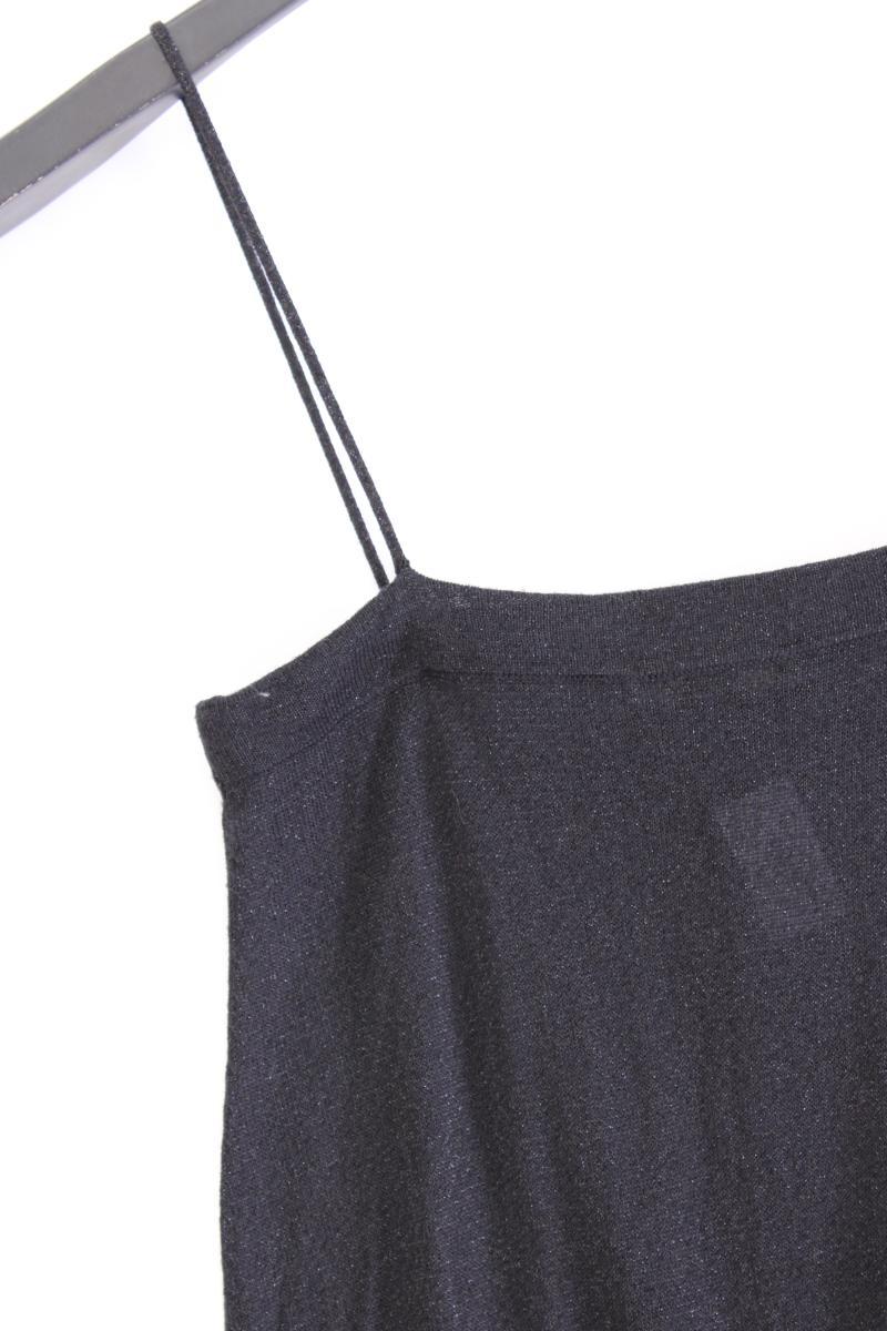 Mango Y2K Trägerkleid mit Glitzer Gr. S schwarz aus Viskose