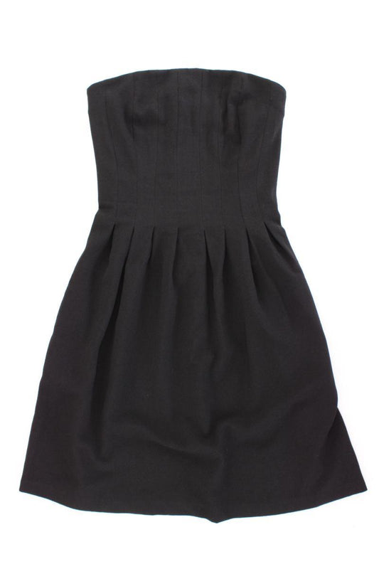 Selected Femme Bandeaukleid Gr. 36 Ärmellos schwarz aus Polyester