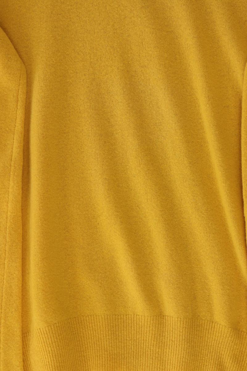 Feinstrickpullover für Herren Gr. L gelb