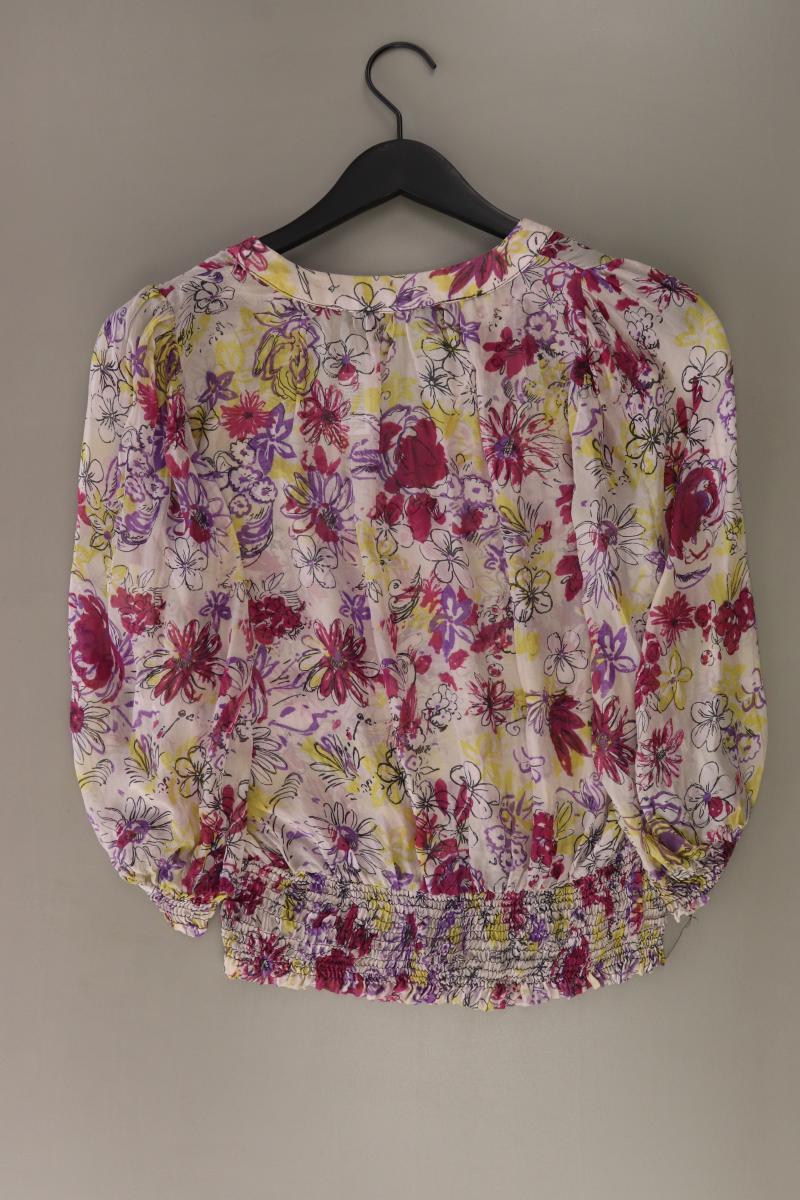Zara Oversize-Bluse Gr. S mit Blumenmuster 3/4 Ärmel mehrfarbig