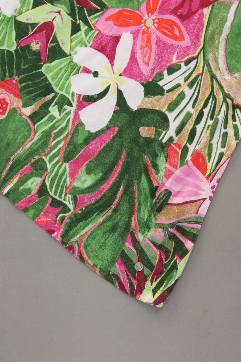 Gerry Weber Kurzarmbluse Gr. 42 mit Blumenmuster mehrfarbig