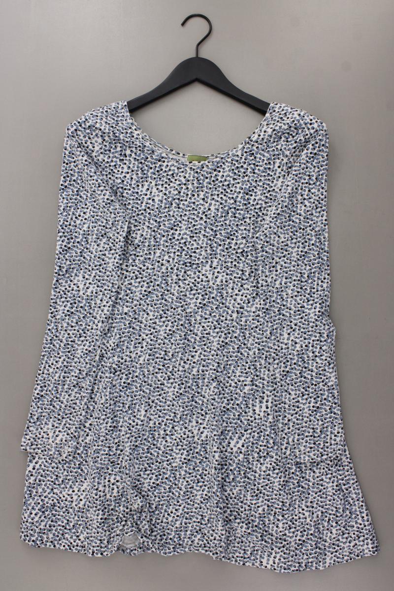 Lykkelig Jerseykleid Gr. L Langarm blau aus Baumwolle