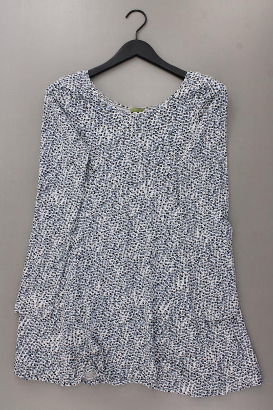 Lykkelig Jerseykleid Gr. L Langarm blau aus Baumwolle