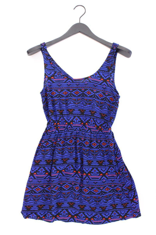 forever 21 Trägerkleid Gr. S geometrisches Muster blau aus Rayon