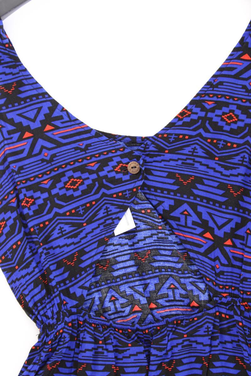 forever 21 Trägerkleid Gr. S geometrisches Muster blau aus Rayon