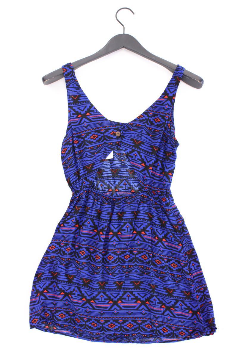 forever 21 Trägerkleid Gr. S geometrisches Muster blau aus Rayon
