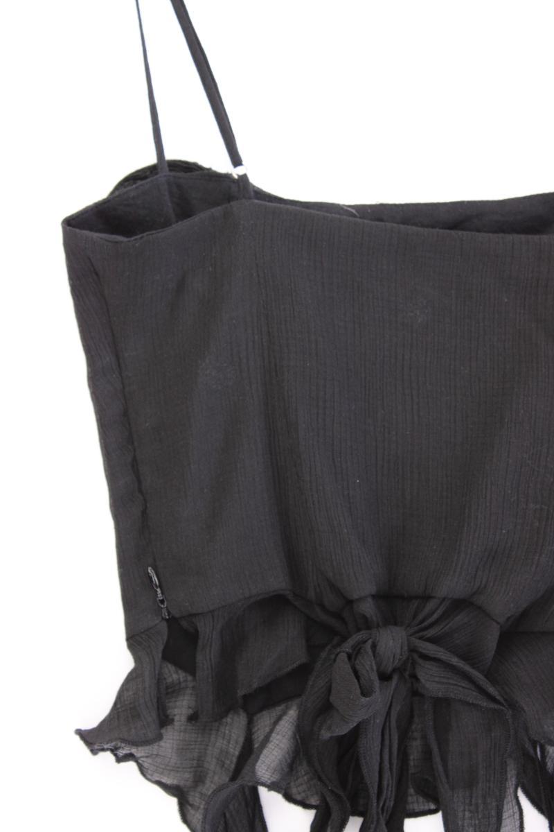 Zara Crop Top Gr. XS schwarz aus Polyester