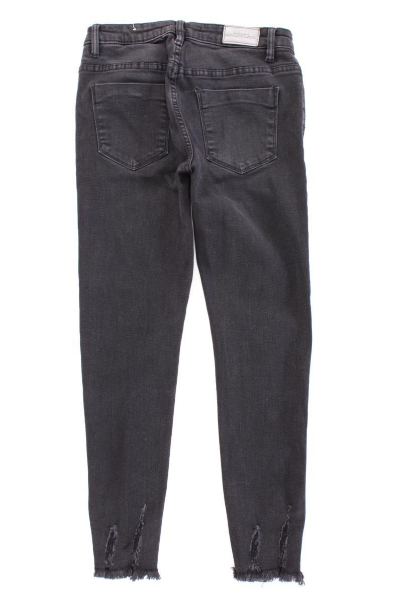 Queen Hearts Paris 7/8 Jeans Gr. M grau aus Baumwolle