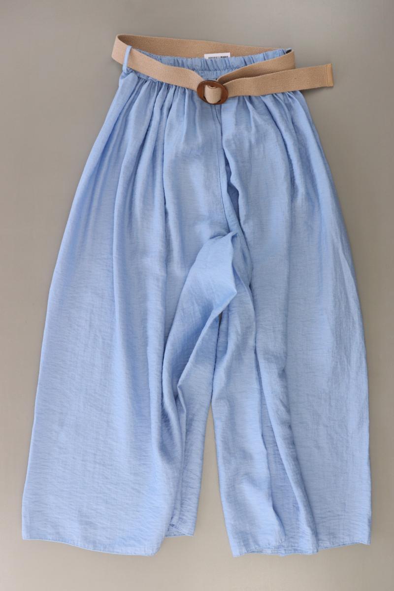 Stretchhose Gr. 36 mit Gürtel blau