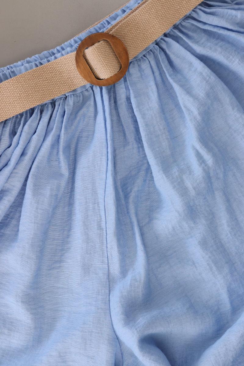 Stretchhose Gr. 36 mit Gürtel blau