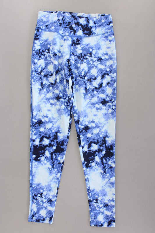 ginatricot Sporthose Gr. S mit Batikmuster neuwertig blau aus Polyamid