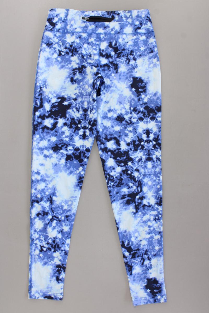 ginatricot Sporthose Gr. S mit Batikmuster neuwertig blau aus Polyamid