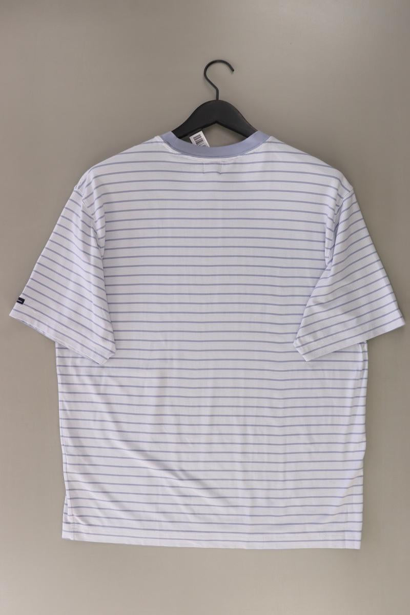 Calvin Klein Ringelshirt für Herren Gr. XL gestreift Kurzarm blau aus Nylon