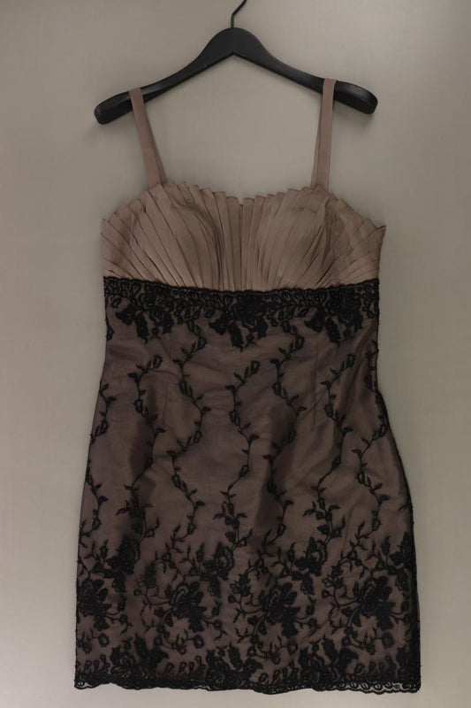 Heine Abendkleid Gr. 42 Träger braun aus Polyester