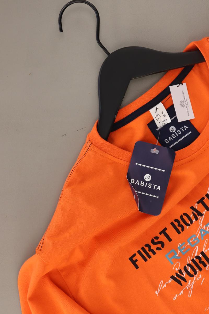 Babista Printshirt für Herren Gr. 56 neu mit Etikett Kurzarm orange