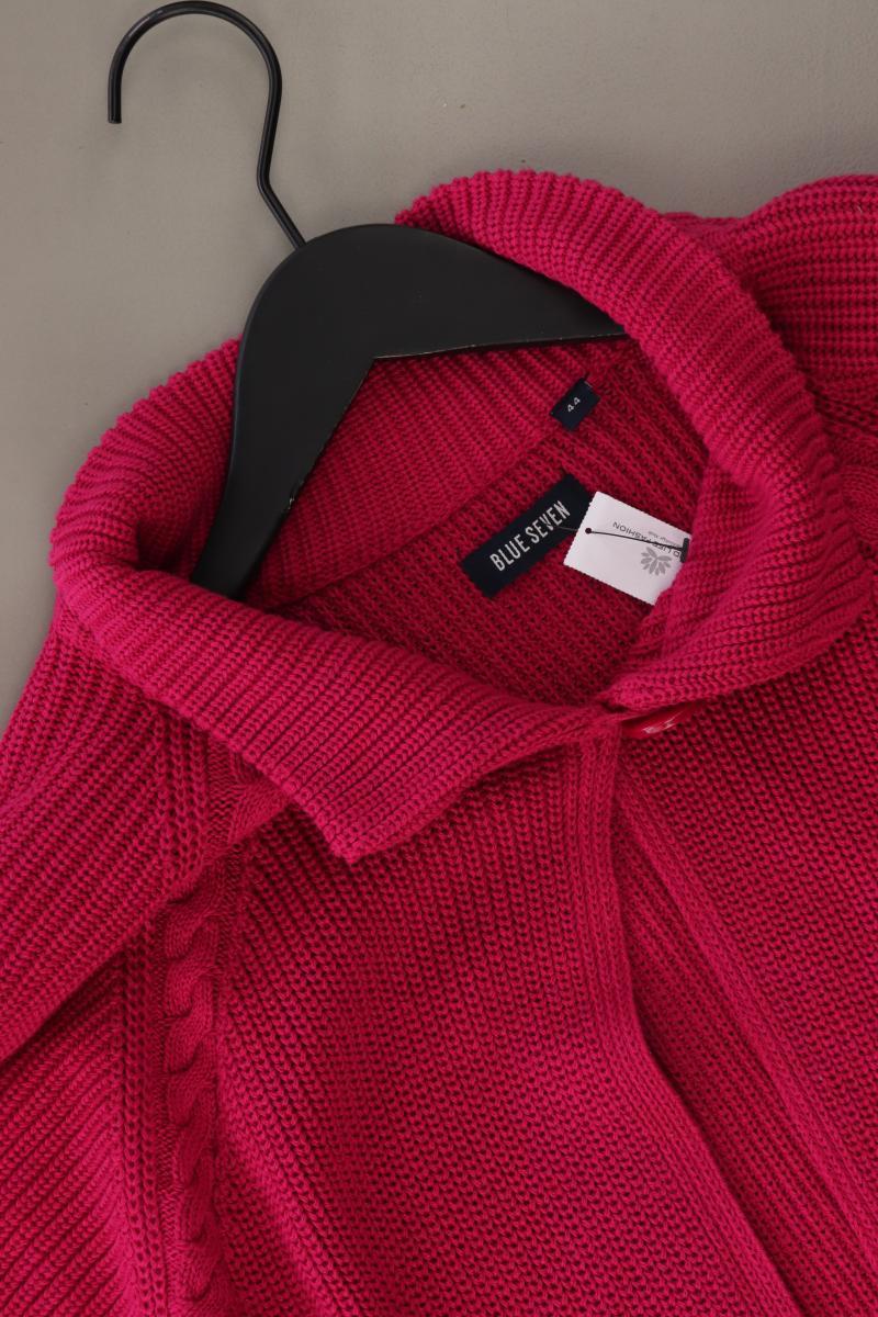 Blue Seven Strickjacke Gr. 44 Kurzarm pink aus Polyacryl