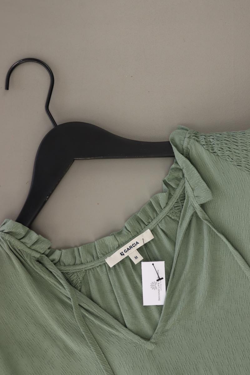 Garcia Jeans Kurzarmbluse Gr. M grün aus Viskose