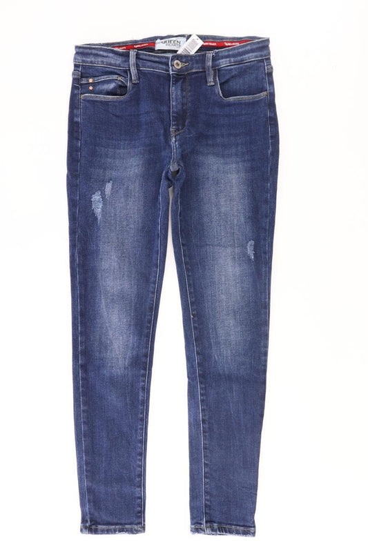 Queen Hearts Paris Skinny Jeans Gr. L blau aus Baumwolle