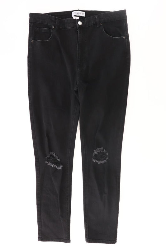 Pull&Bear Skinny Jeans Gr. 46 schwarz aus Baumwolle