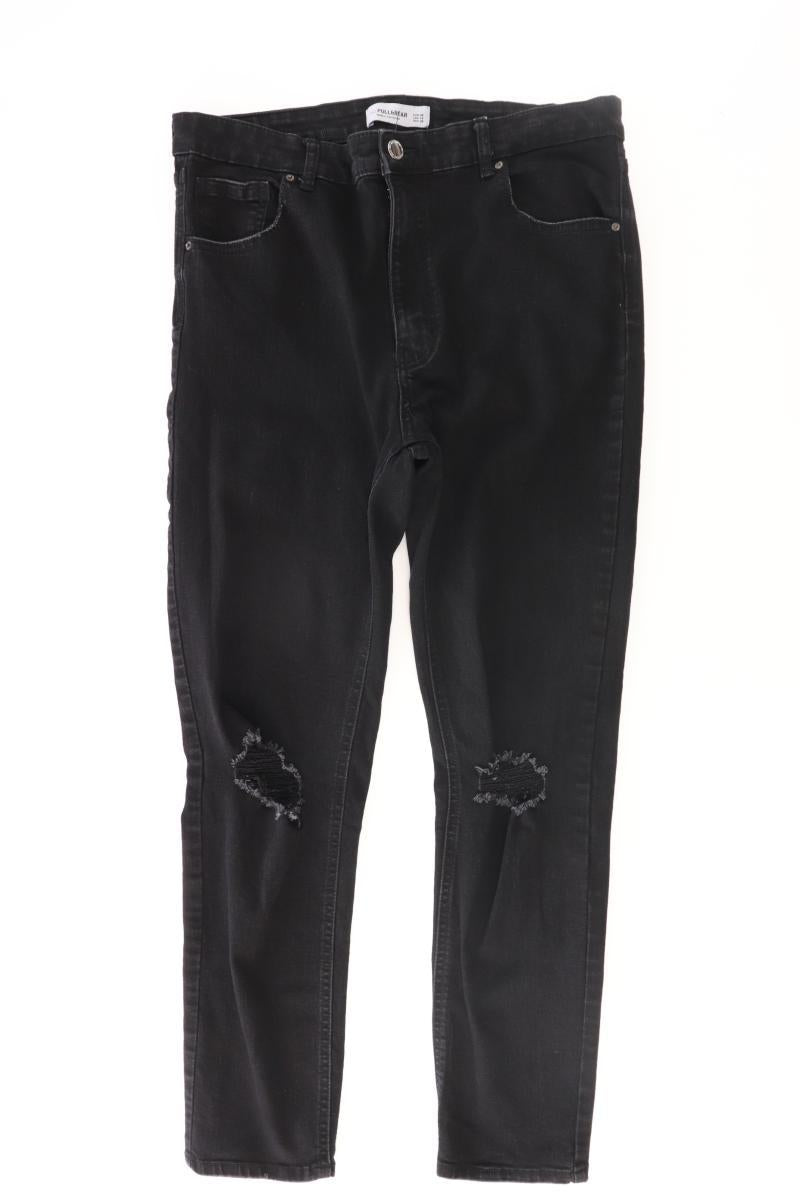 Pull&Bear Skinny Jeans Gr. 46 schwarz aus Baumwolle