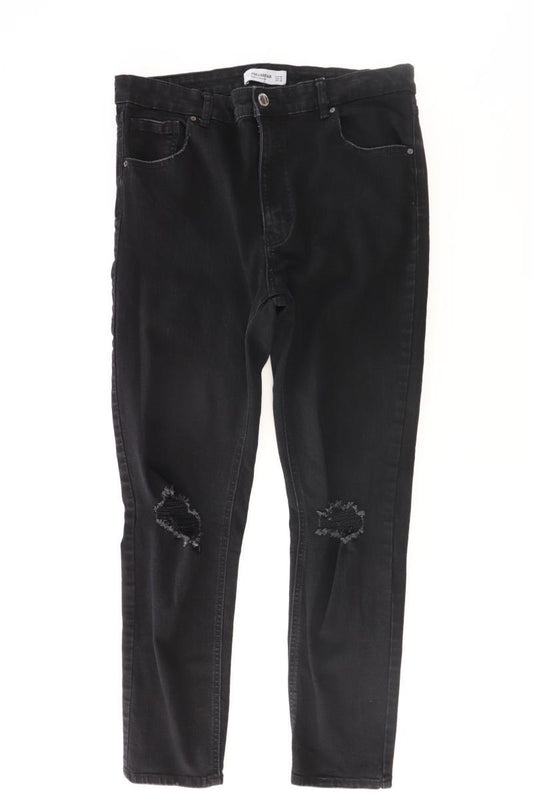 Pull&Bear Skinny Jeans Gr. 46 schwarz aus Baumwolle