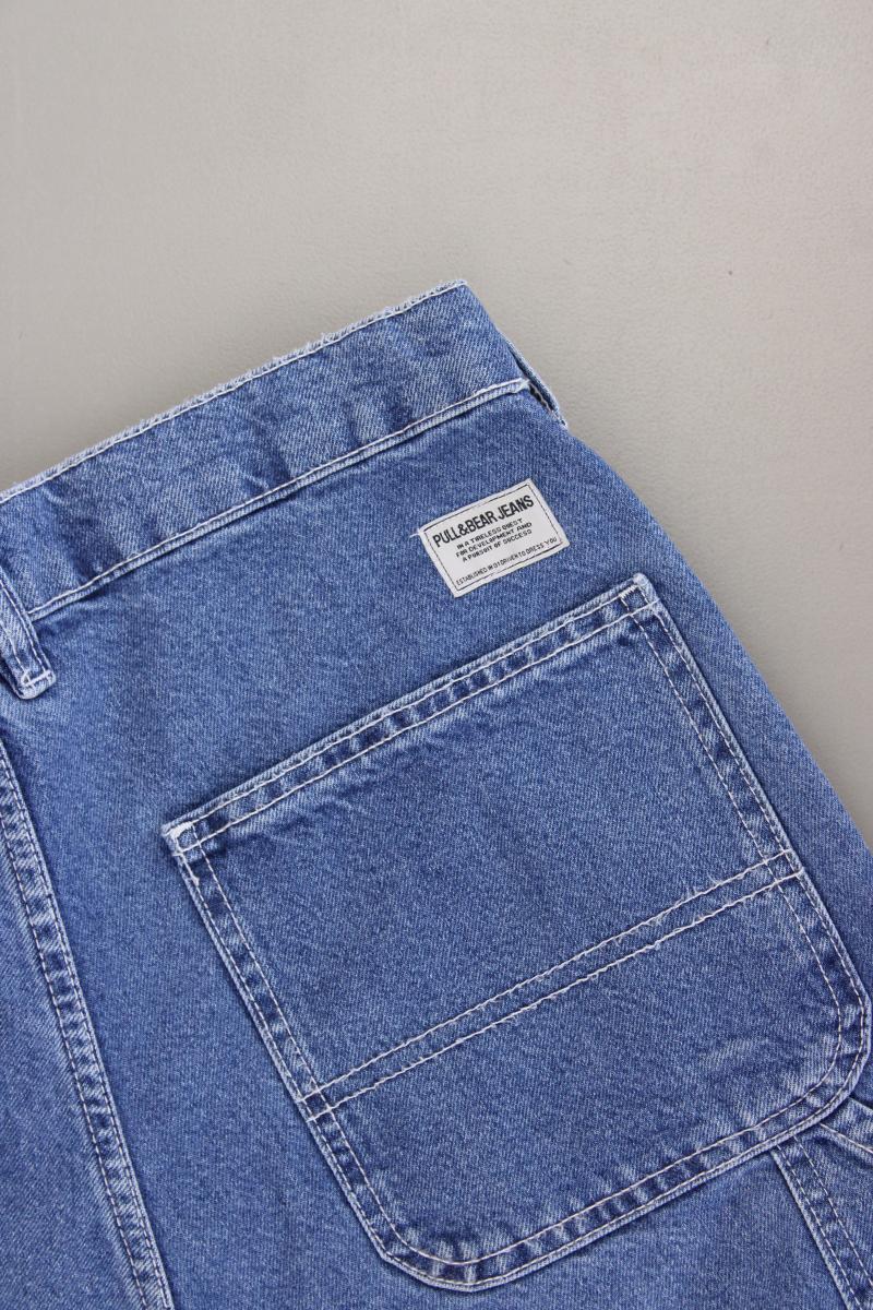 Pull&Bear Jeansshorts Gr. 40 blau aus Baumwolle
