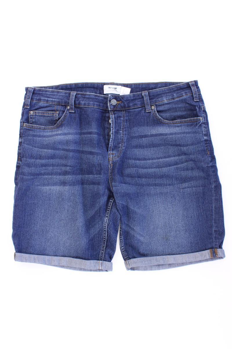 ONLY & SONS Jeansshorts für Herren Gr. W38 blau aus Baumwolle