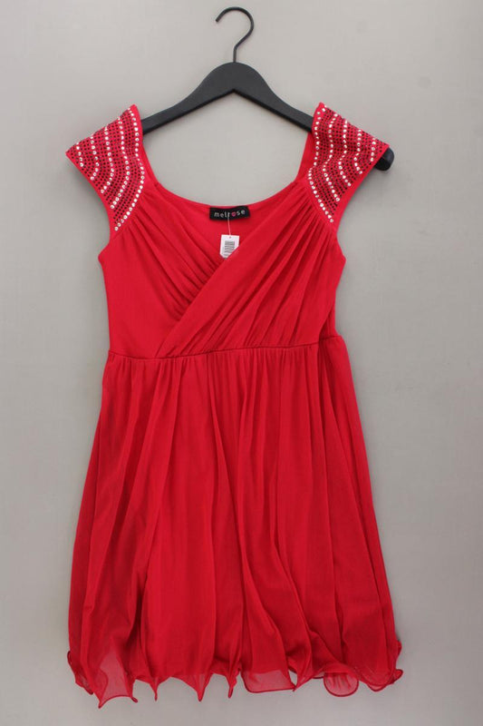 Melrose Abendkleid Gr. 38 Kurzarm rot aus Polyamid