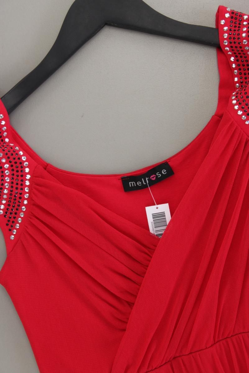 Melrose Abendkleid Gr. 38 Kurzarm rot aus Polyamid