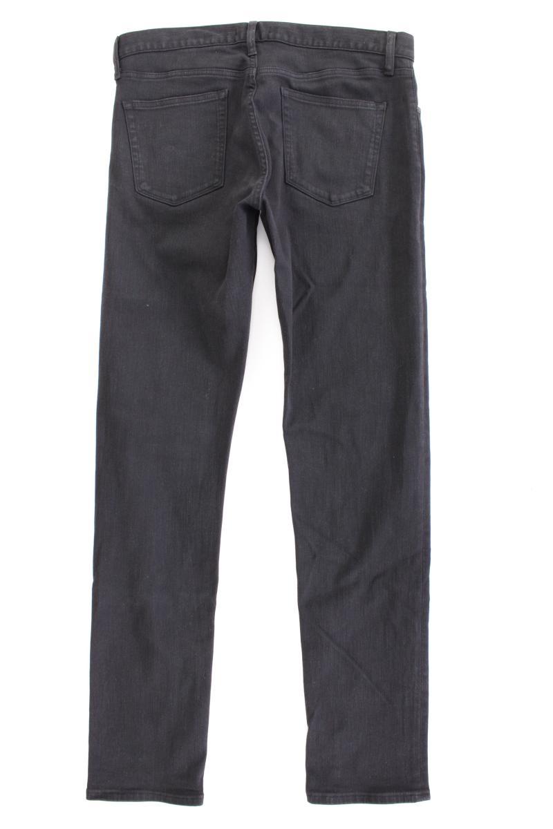 Uniqlo Straight Jeans für Herren Gr. W33/L34 grau aus Baumwolle